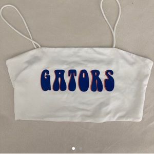 Florida gators game day crop tank top